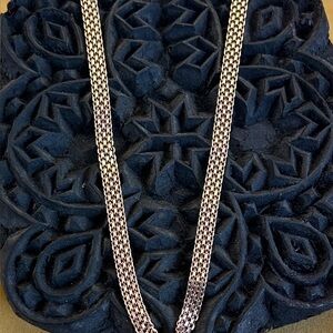 Rose Gold Silver Panther Link Necklace